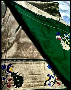 Bridal Banarasi Paithani tissue Silk saree