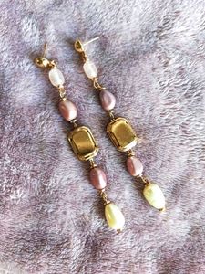 Rose crystal Drop Earrings