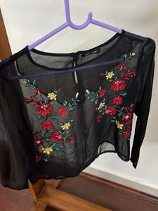 Floral Embroidered Top