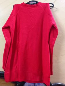 Bold &amp; Beautiful Red Winter Sweater/top-Cozy