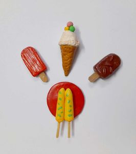 Cute Fridge Magnets | Ice Cream &amp; Kulfi Set