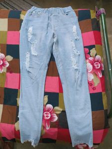 Ripped Light Wash Jeans