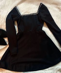 Printerest Black Dress