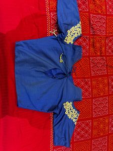Embroidered royal Blue Blouse
