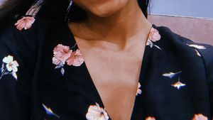 H&amp;M Floral Print V-Neck Top