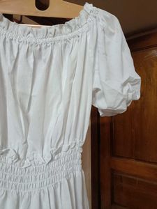 NEW WHITE TIERED DRESS