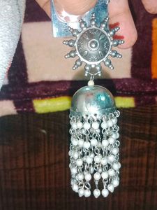 Silver Oxidised Earrings