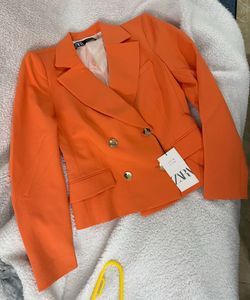 Zara Doublebeast Crop Blazer Limited Edition Size