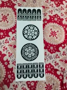 Mehndi Stickers 1 Card