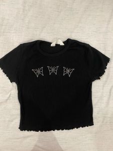 H&M Butterfly Graphic Tee