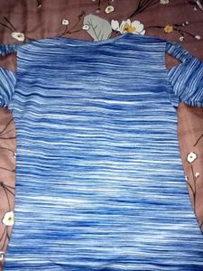 Blue Striped Top