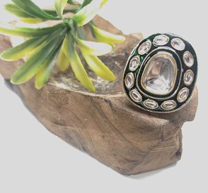Combo Of Cocktail Ring And Earrings