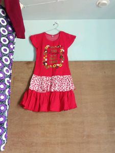 Cute Red Girls Dress