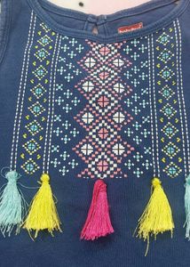 Cute Girls&#39; Navy Blue top