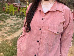 Pink Linen Two-Piece Set