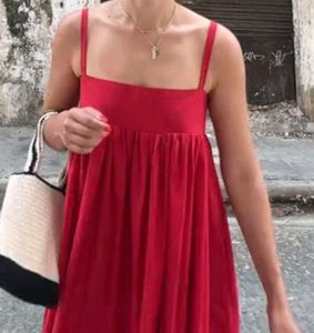 Flowy Red Sundress