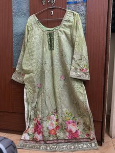 Party Wear Digital Print Embroidery Dress