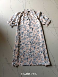 Chemistry - cream coloured printed A-line dress