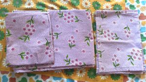Floral Print Bed Sheet With 3 Pillow Cover