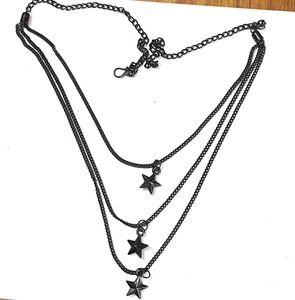 Triple Layer Star Necklace - Delicate &amp; Edgy