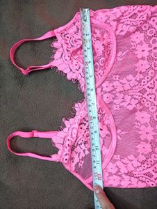 Pink30,32🖤 Lace Bralette