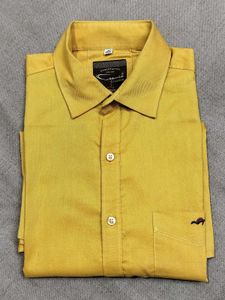 Stylish Mustard Yellow Casual Shirt