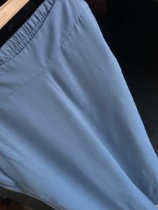Blue Highwaist Trouser Fixed Price