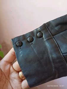 shein Light leather shirt in free size.