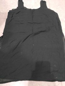 Embroidered chikankri Black Kurta