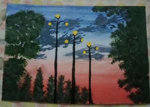 Beautiful Handmade Scenery Painting