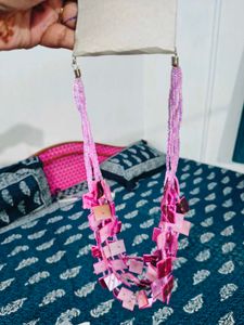 Pink Beaded Necklace