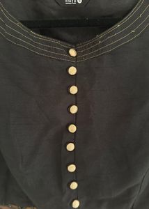 Brand New Without Tag India Black Sequin Blouse