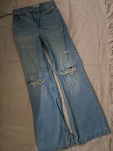 90's Wide Legs Light Wash Jeans