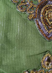 beautiful lime green net kurta set