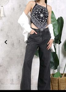 Bandana Print Halter Neck Top