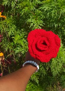 Crochet Valentine Large Rose 🌹❤️