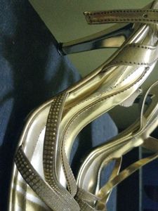 Gold Strappy Sandals