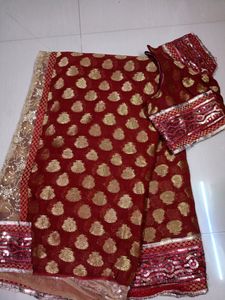 Saree With Blouse Size 32"
