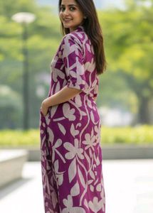 Floral Print Kurta