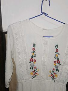 Midi Classic White Dress