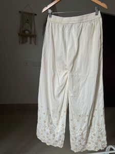 RANGRITI Cropped Lace Cutout Trouser