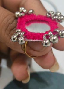 Handmade Mirror and Ghungroo Ring