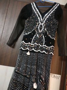 Elegant Black Ethnic Gown