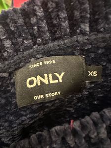 Navy Blue Cropped Sweater from ONLY