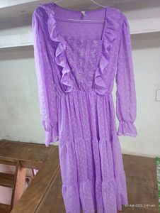 Purple Flare Dress