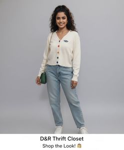 Cute Cardigan with Rainbow Buttons