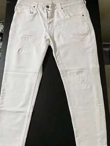 White Distressed Jeans