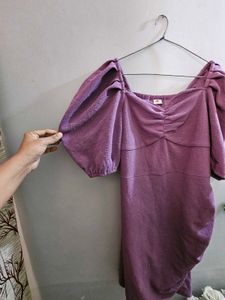 ATHENA Women Fit and Flare Purple Dress