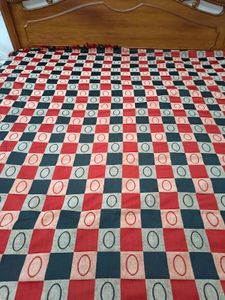 Satiny double bedsheet