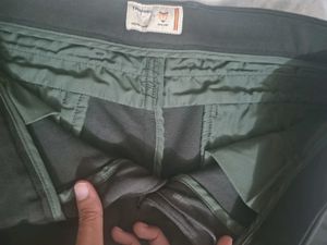 Men Black Stretchable Pants Trousers